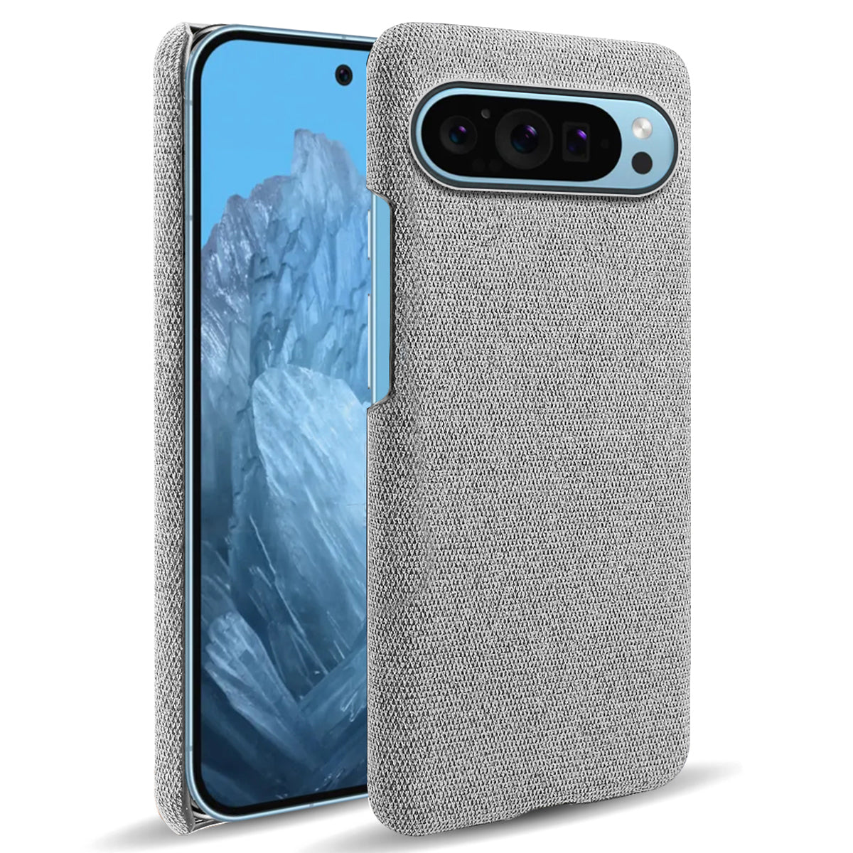 For Google Pixel 9 Case PC+Cloth Drop-resistant Phone Protective Cover For Google Pixel 9 Case PC+Cloth Drop-resistant Phone Protective Cover